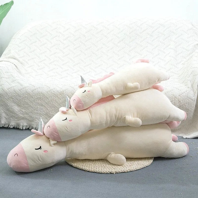 Unicorn Weighted Stuffed Animal White