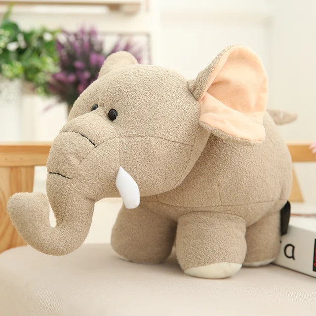 Weighted Elephant Stuffed Animal 20cm 8in Elephant Gray