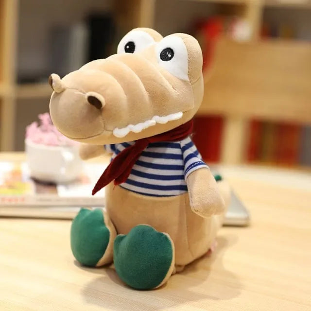 White Alligator Stuffed Animal 30cm 12in Brown