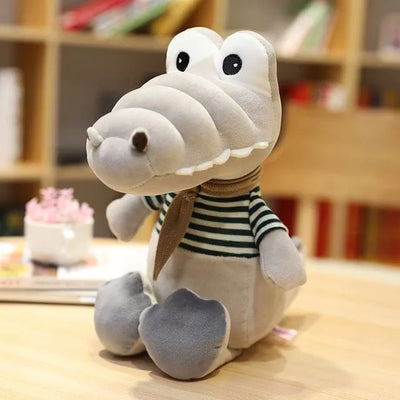 White Alligator Stuffed Animal 30cm 12in Grey