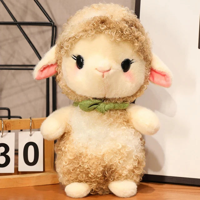 Baby Lamb Stuffed Animal Brown