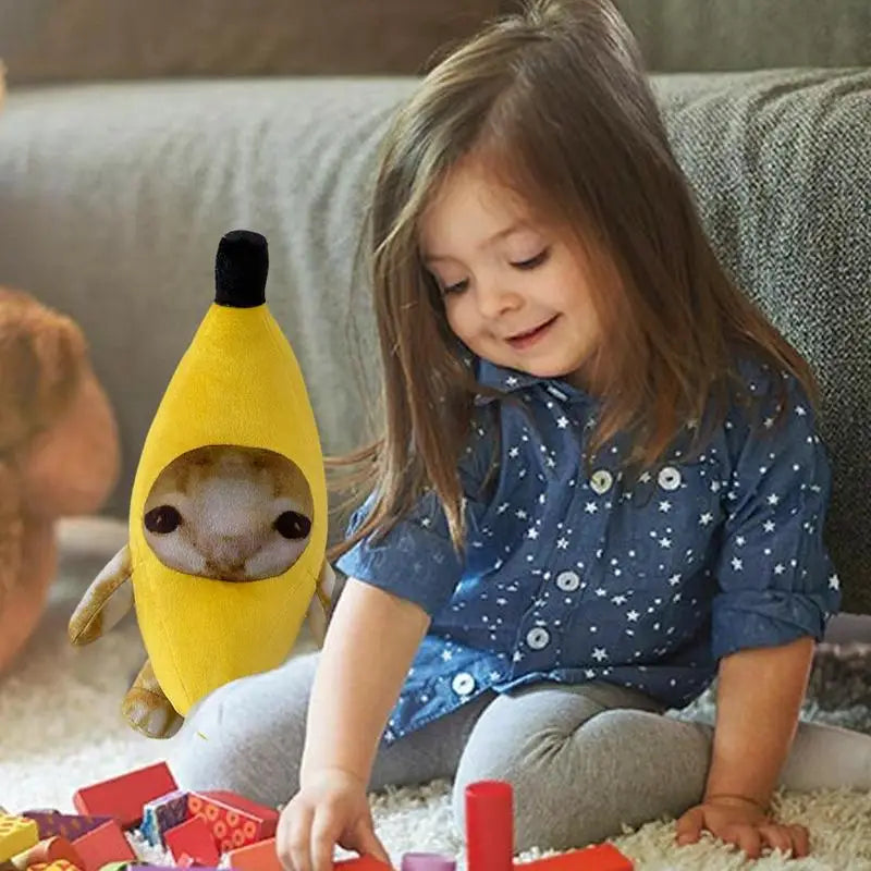 Banana Cat Meme Stuffed Animal