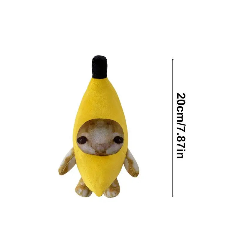 Banana Cat Meme Stuffed Animal 20cm 8in