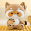 Big Raccoon Stuffed Animal 40cm 16in Brown