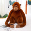 Black and Brown Gorilla Stuffed Animal 55cm 22in brown
