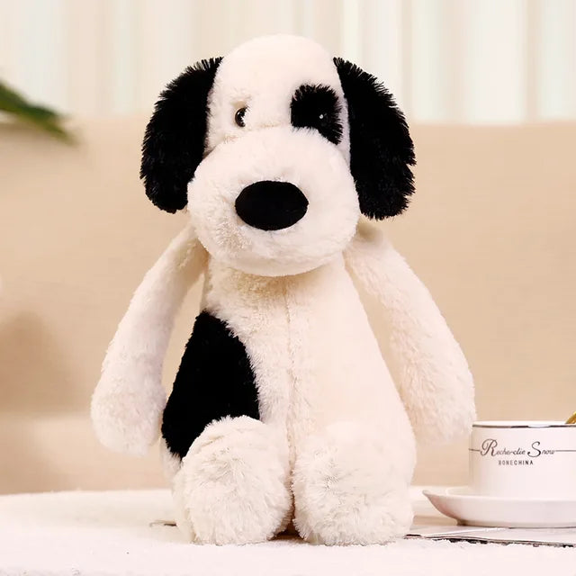 Black And White Dog Stuffed Animal 30cm 12in