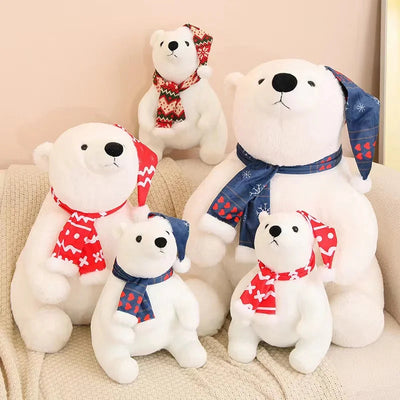 Christmas Polar Bear Stuffed Animal