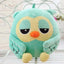 Colorful Owl Stuffed Animal Green