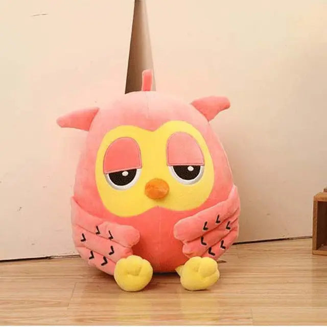 Colorful Owl Stuffed Animal Pink