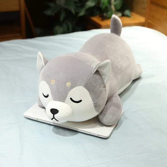 Corgi Puppy Stuffed Animal 35cm 14in Gray