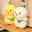 Cute Baby Chicken Stuffed Animal White