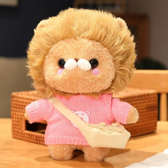 Cute Lion Stuffed Animal Pink bear 30cm 12in
