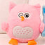 Fluffy Owl Stuffed Animals 40cm 16in Pink without blanket