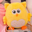 Fluffy Owl Stuffed Animals Yellow without blank