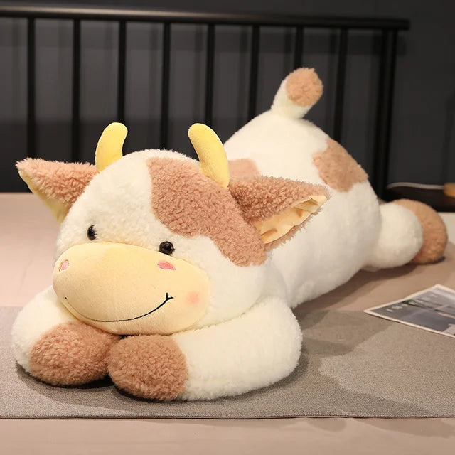 Giant Cow Stuffed Animal Brown 90cm 35in