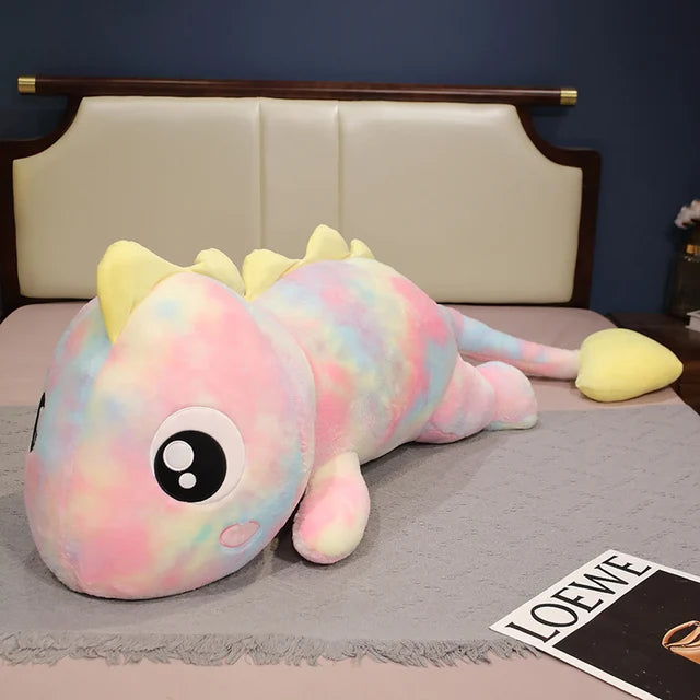 Giant Dinosaur Stuffed Animal 120cm 47in Rainbow Pink