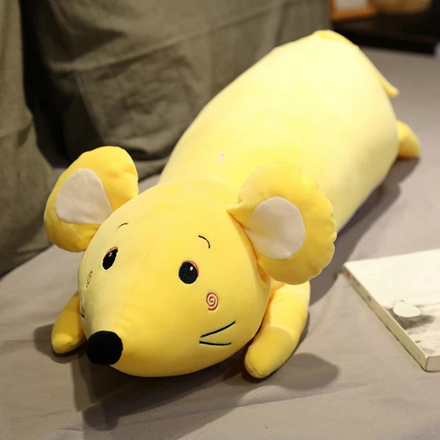 Giant Rat Stuffed Animal 110cm 43in Yellow Open Eyes