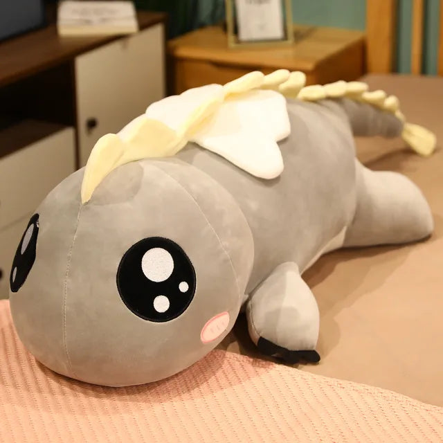 Kawaii Dinosaur Stuffed Animal 130cm 51in Gray