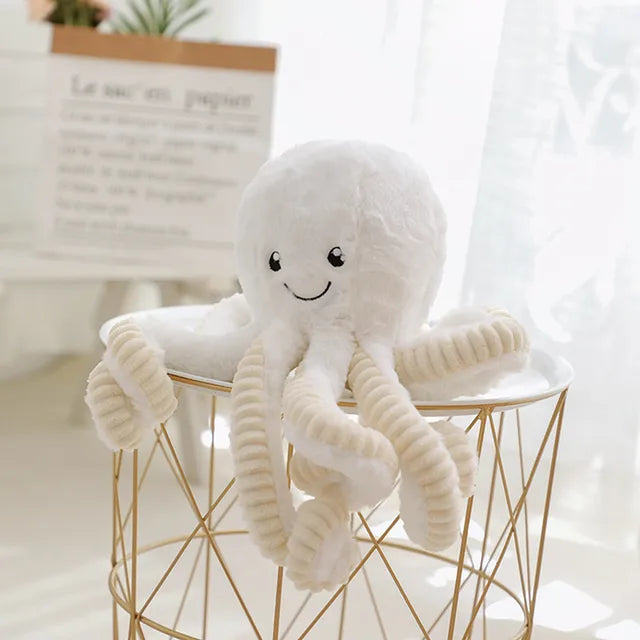 Large Octopus Stuffed Animal 60cm 24in White
