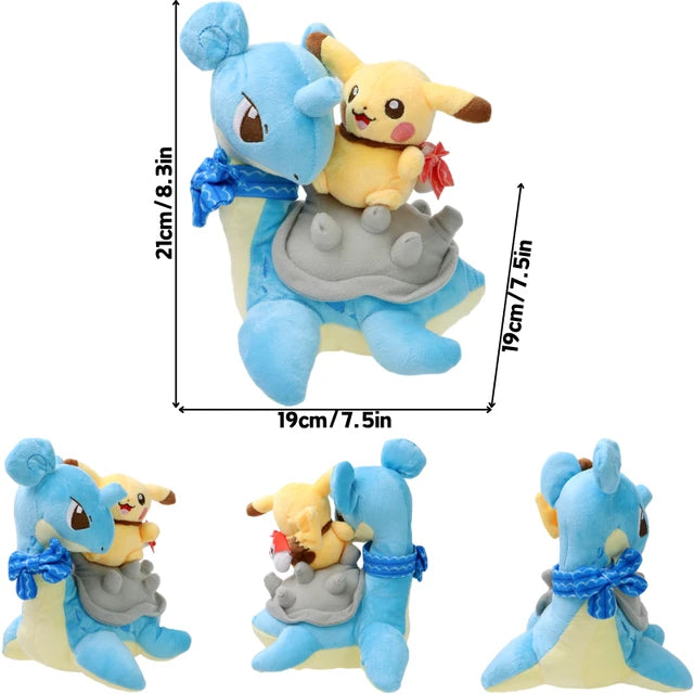Pikachu in Disguise Pokemon Plushie Stuffed Animal Lapras Pikachu