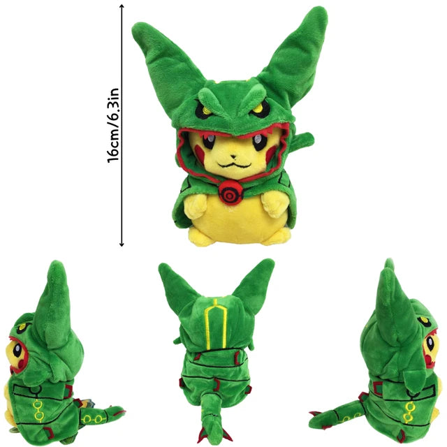 Pikachu in Disguise Pokemon Plushie Stuffed Animal Pikachu Rayquaza 1