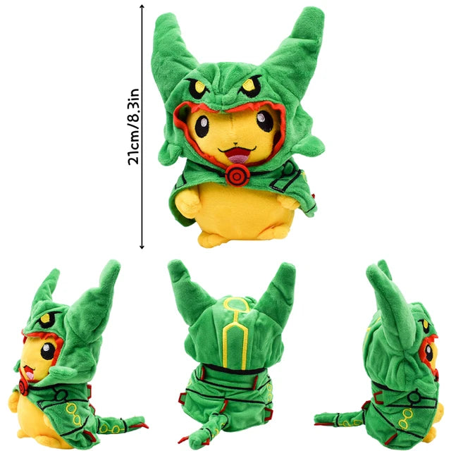 Pikachu in Disguise Pokemon Plushie Stuffed Animal Pikachu Rayquaza 3