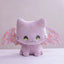 Pink Bat Stuffed Animal 30cm 12in Purple