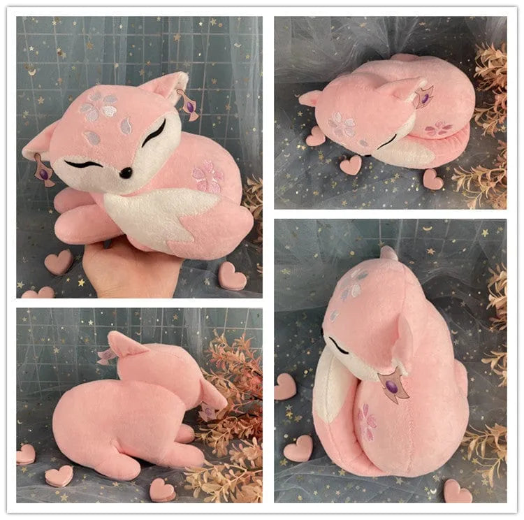 Pink Fox Stuffed Animal