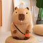Plush Capybara Stuffed Animal 30cm 12in sit with bubble