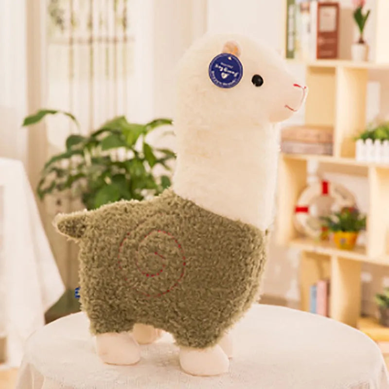 Plush Llama Stuffed Animal Green 25cm 10in