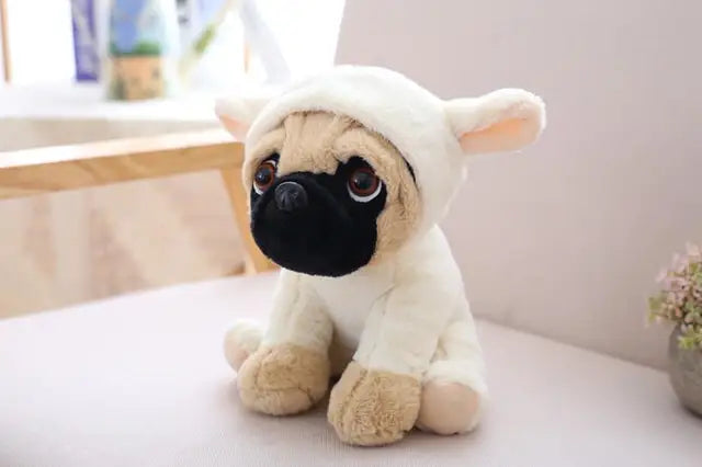 Pug Dog Stuffed Animal Sheep 20cm 8in