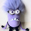 Purple Minion Stuffed Animals 30cm 12in Double Eyes