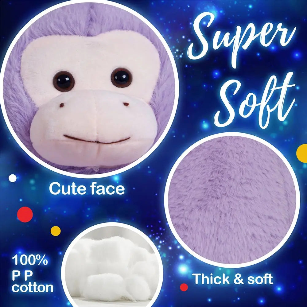 Rainbow LED Monkey Stuffed Animal