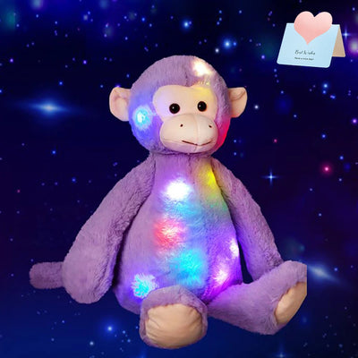 Rainbow LED Monkey Stuffed Animal