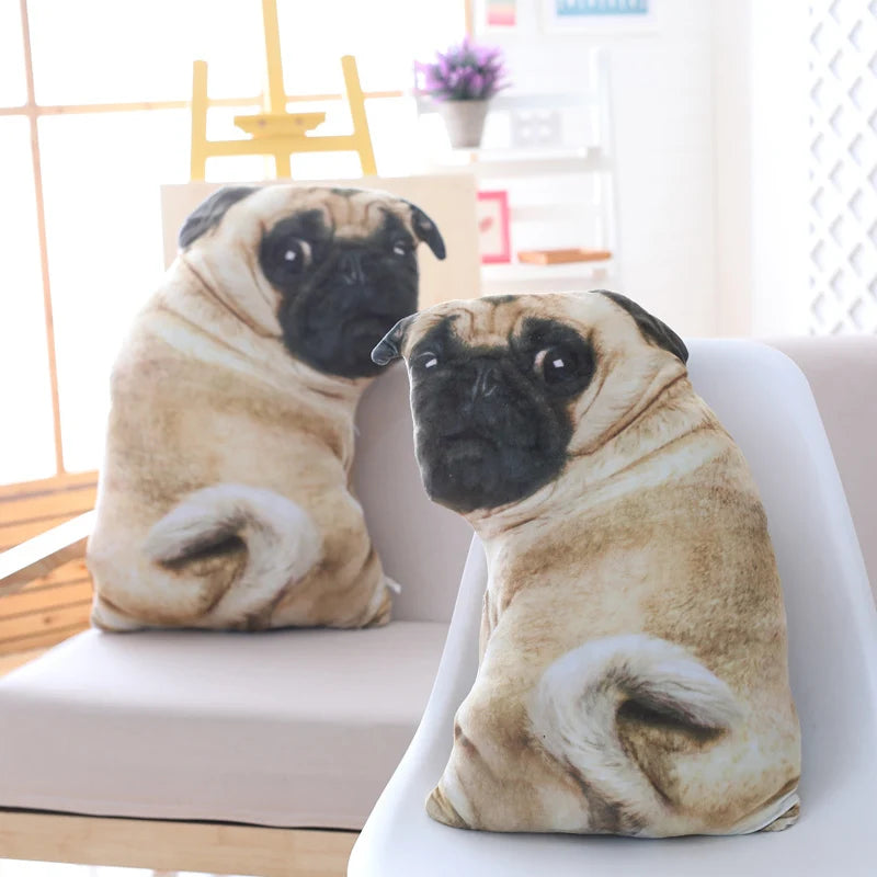 Realistic Pug Stuffed Animal