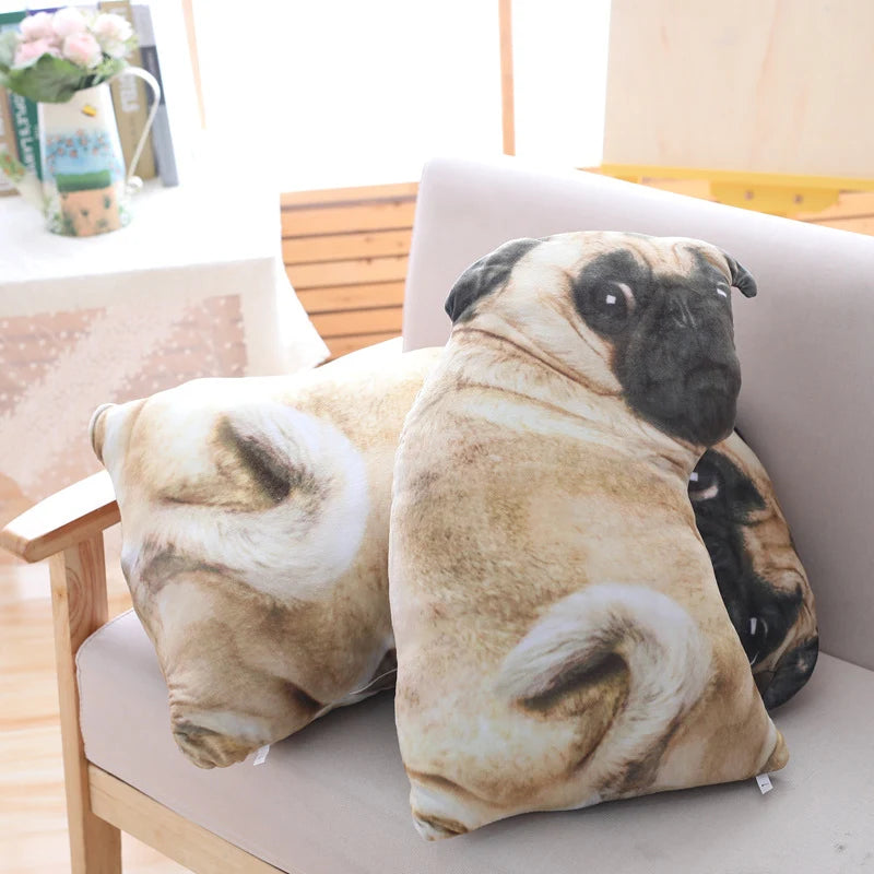 Realistic Pug Stuffed Animal