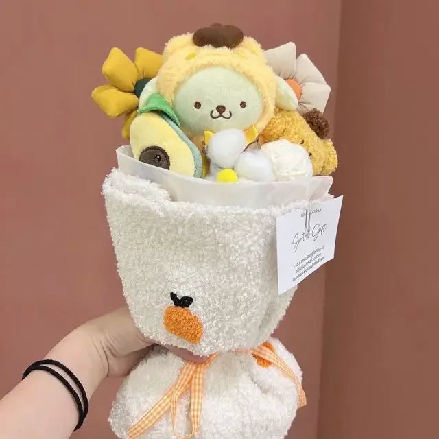 Sanrio Characters Valentine's Day Plush Bouquet E pompompurin CHINA