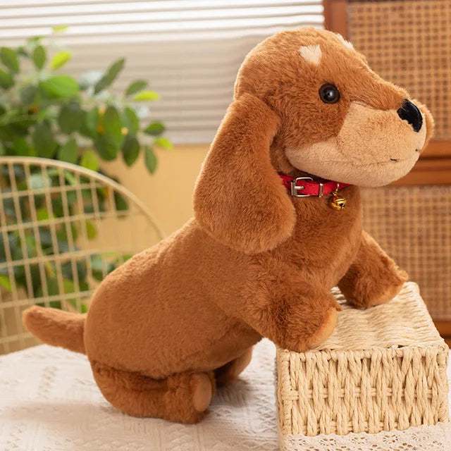 Sausage Dog Stuffed Animal 42cm 17in Dark brown
