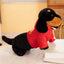 Sausage Dog Stuffed Animal 55cm22in Black Dressed