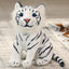 Soft Tiger Stuffed Animal White