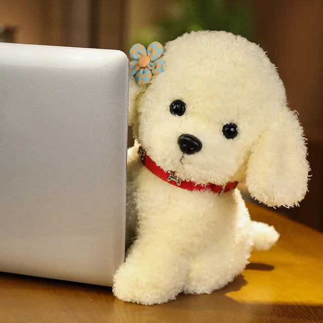 Teddy Maltipoo Dog Stuffed Animal White