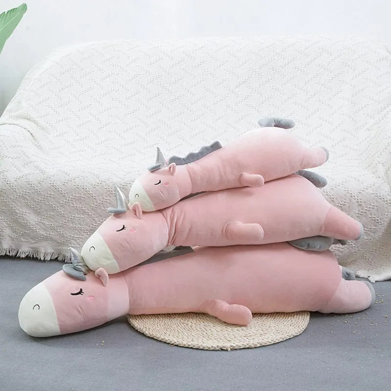 Unicorn Weighted Stuffed Animal Rose