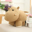 Weighted Elephant Stuffed Animal 25cm 10in Hippos Brown